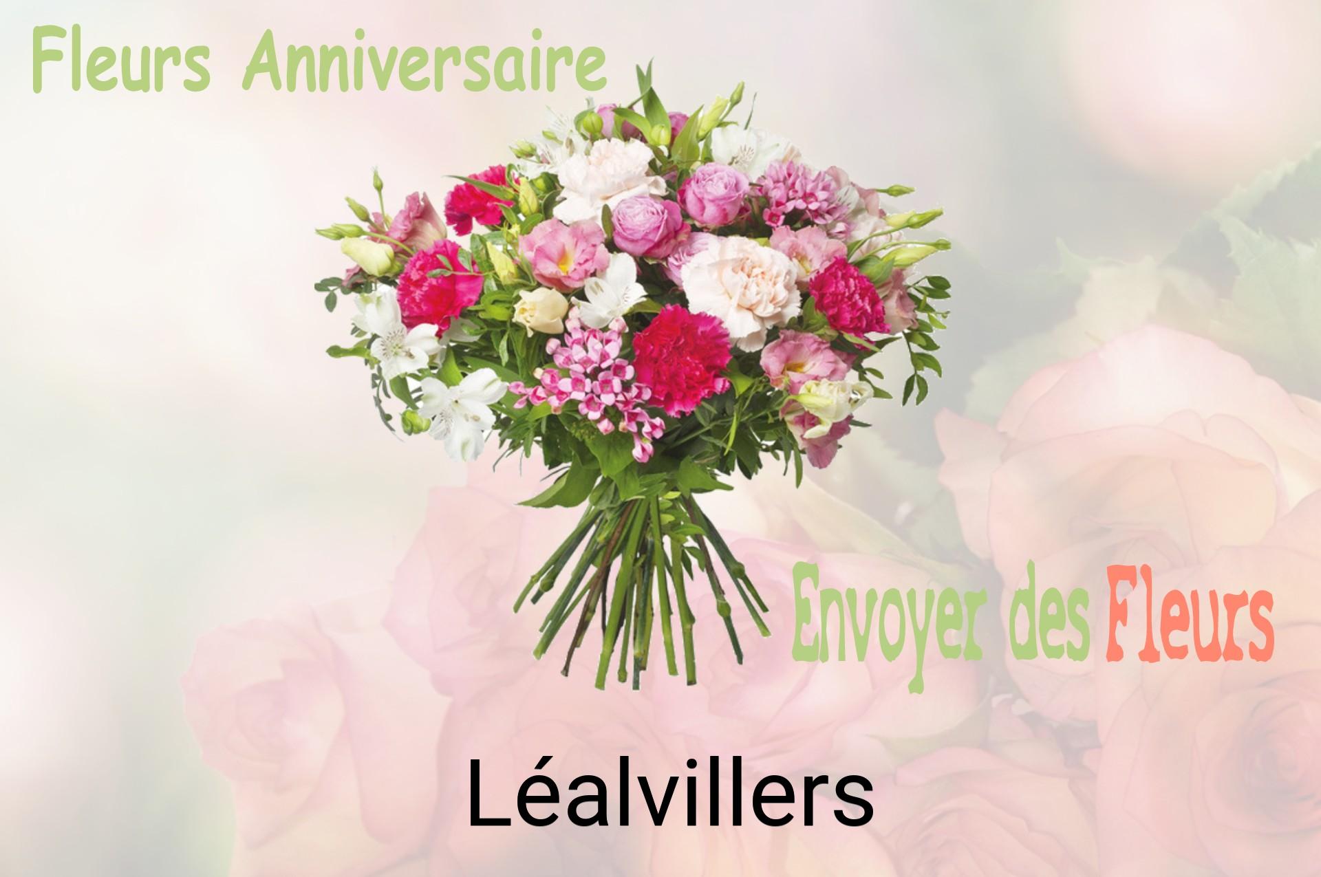 Bouquet de fleurs d’anniversaire livré à Léalvillers